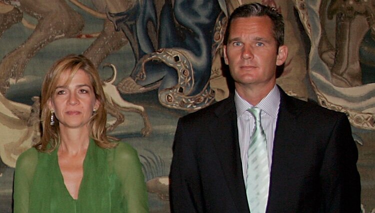 La Infanta Cristina e Iñaki Urdangarin en la recepción a las autoridades de Baleares 2008