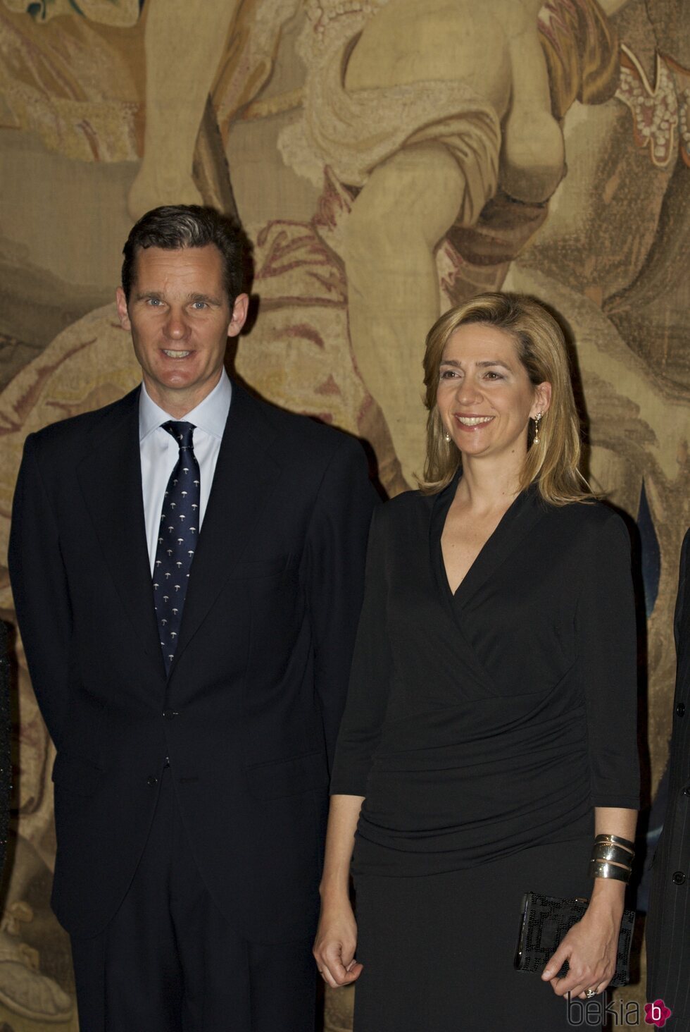 La Infanta Cristina e Iñaki Urdangarin, muy sonrientes en la inauguración de una exposición en 2008