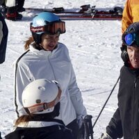 La Infanta Cristina e Iñaki Urdangarin en la nieve en 2009