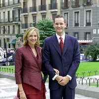 La Infanta Cristina e Iñaki Urdangarin en la boda de Bruno Gómez-Acebo y Bárbara Cano