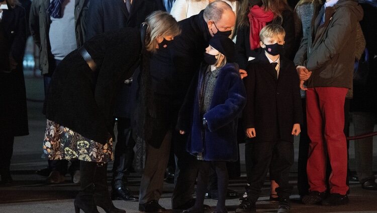 Alberto y Carolina de Mónaco con Jacques y Gabriella de Mónaco en Santa Devota 2022