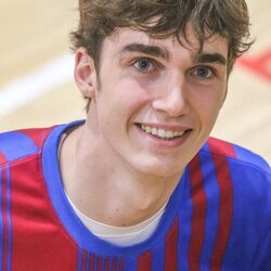 Pablo Urdangarin, muy sonriente en un partido de balonmano con el Barça B de balonmano