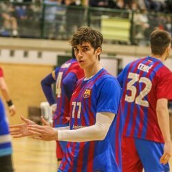 Pablo Urdangarin en un momento de un partido de balonmano