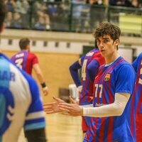 Pablo Urdangarin en un momento de un partido de balonmano