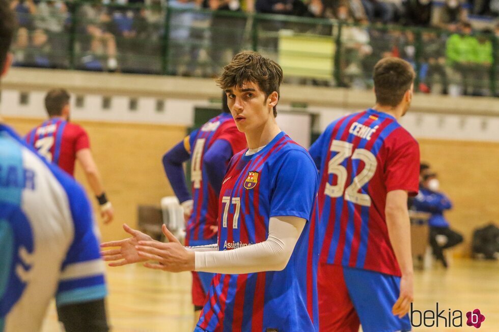 Pablo Urdangarin en un momento de un partido de balonmano