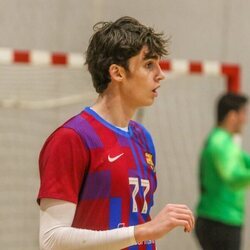 Pablo Urdangarin en un partido de balonmano en Málaga