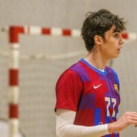 Pablo Urdangarin en un partido de balonmano en Málaga