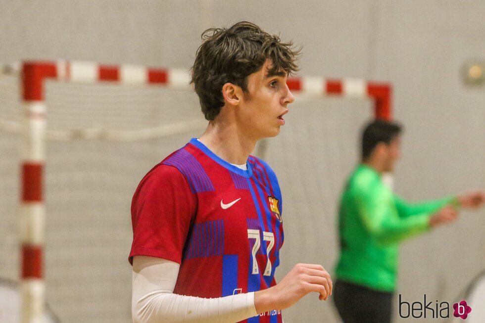 Pablo Urdangarin en un partido de balonmano en Málaga