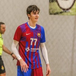 Pablo Urdangarin en un partido con su equipo de balonmano