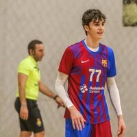 Pablo Urdangarin en un partido con su equipo de balonmano