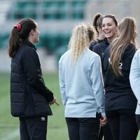 Kate Middleton en un entrenamiento de rugby en Londres