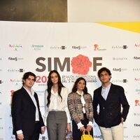 Victoria Federica y Jorge Bárcenas con María García de Jaime y Tomás Páramo en el SIMOF 2022