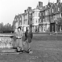 La Reina Isabel y el Duque de Edimburgo en Sandringham en 1982