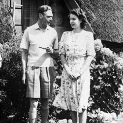 El Rey Jorge VI y la Reina Isabel en Sudáfrica en 1947