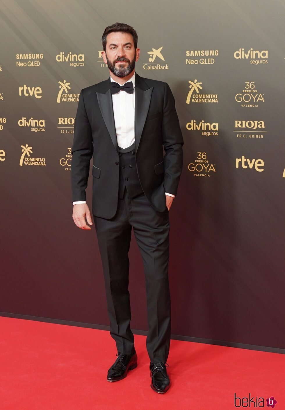 Arturo Valls en la alfombra roja de los Premios Goya 2022