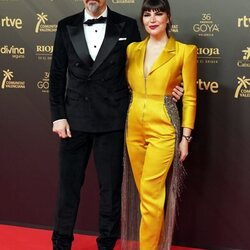 Mónica Regueiro y Fele Martínez en la alfombra roja de los Premios Goya 2022