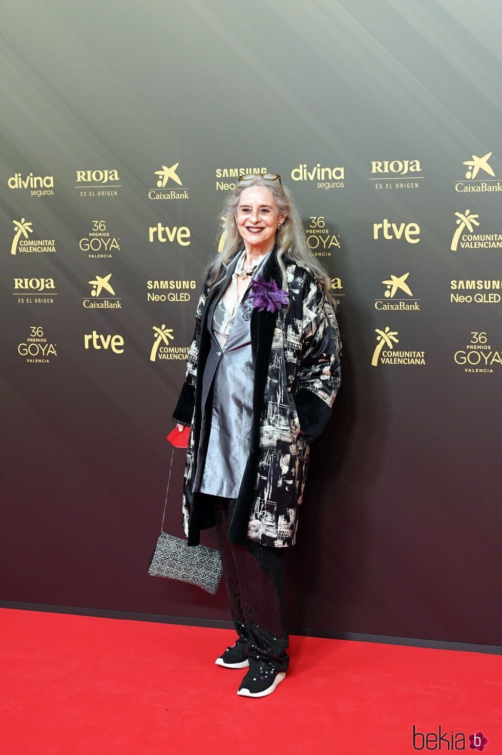 Vicky Peña en la alfombra roja de los Premios Goya 2022