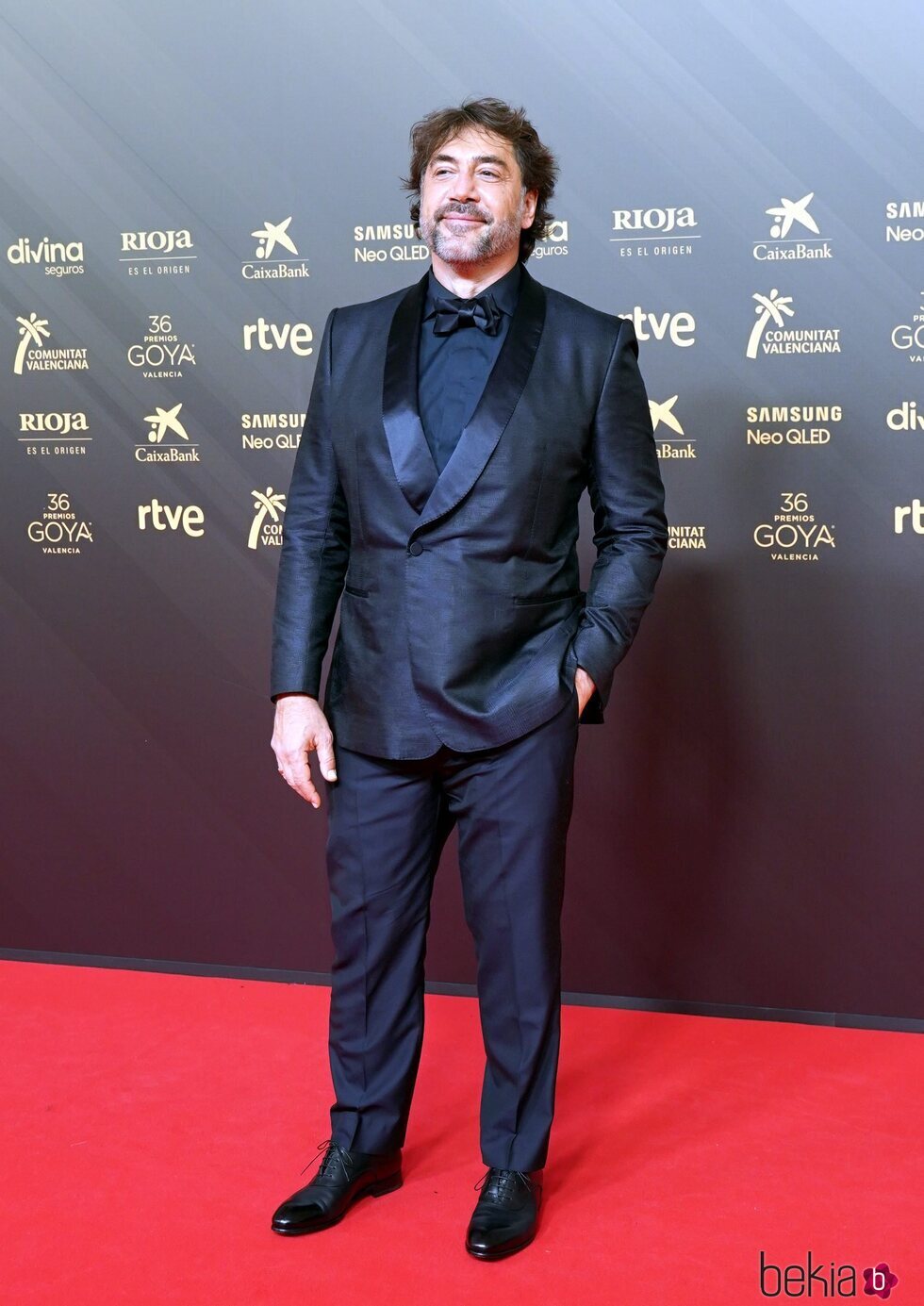 Javier Bardem en la alfombra roja de los Premios Goya 2022