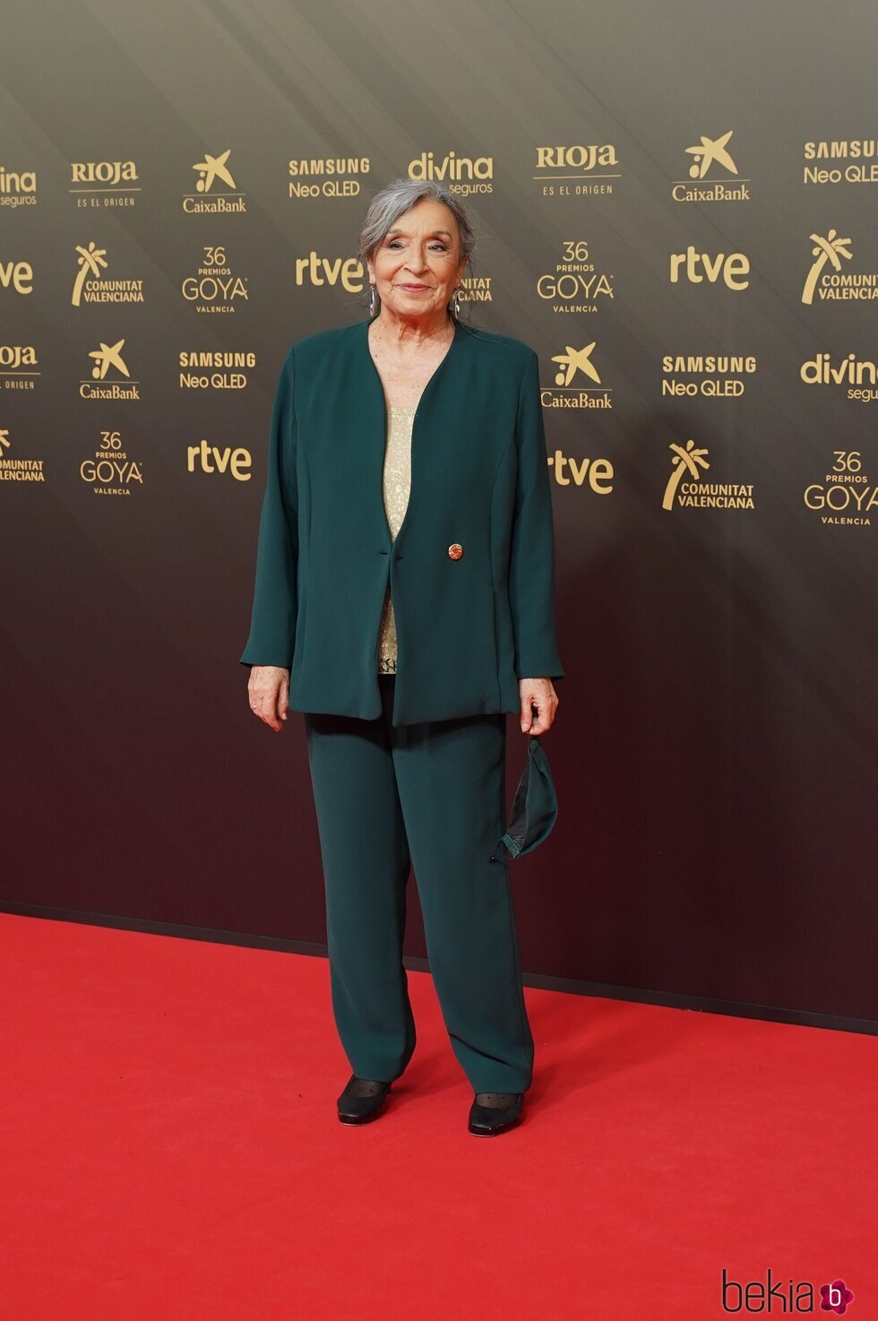 Petra Martínez en la alfombra roja de los Premios Goya 2022