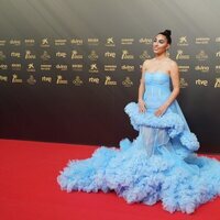 María José Llergo en la alfombra roja de los Premios Goya 2022