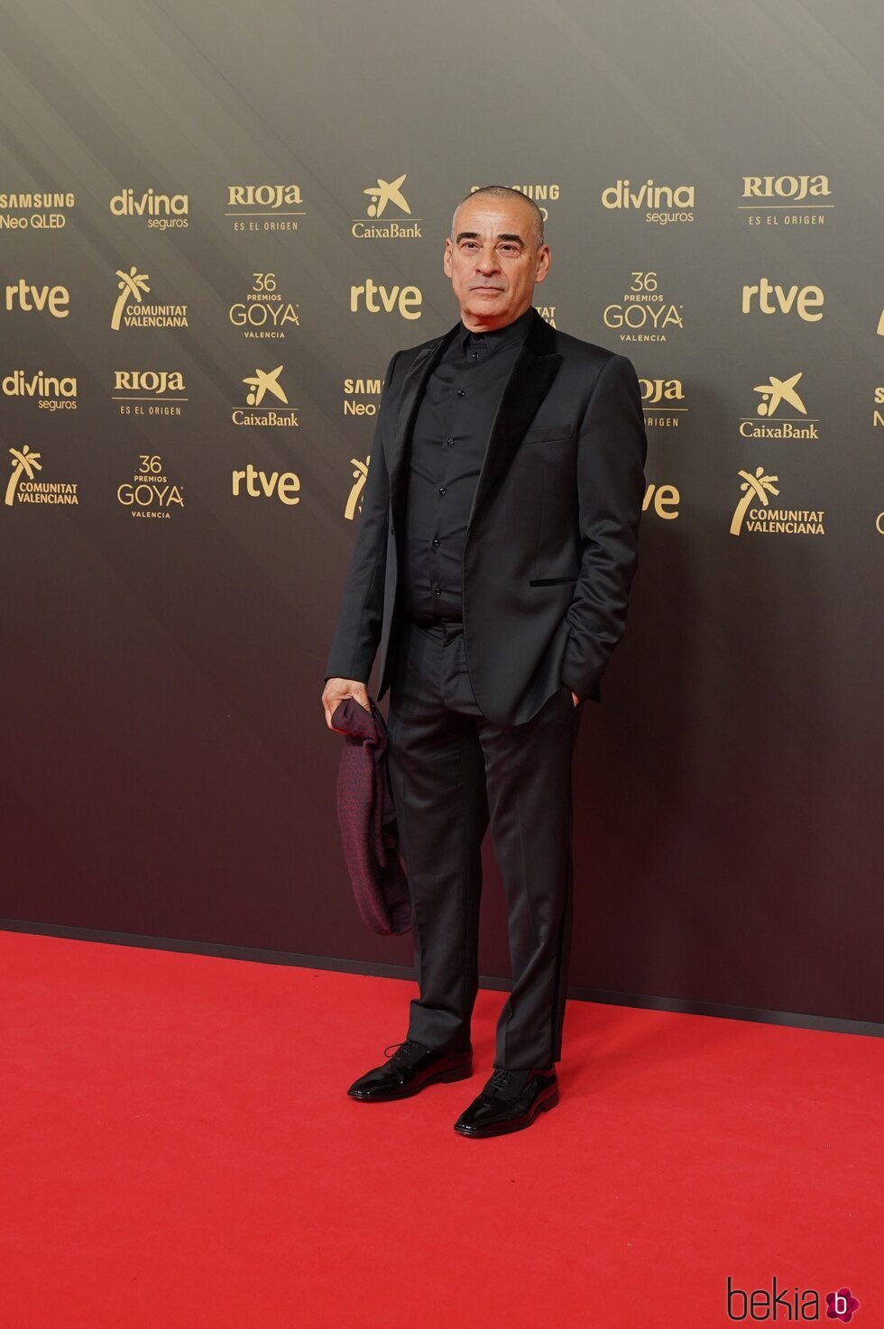 Eduard Fernández en la alfombra roja de los Premios Goya 2022