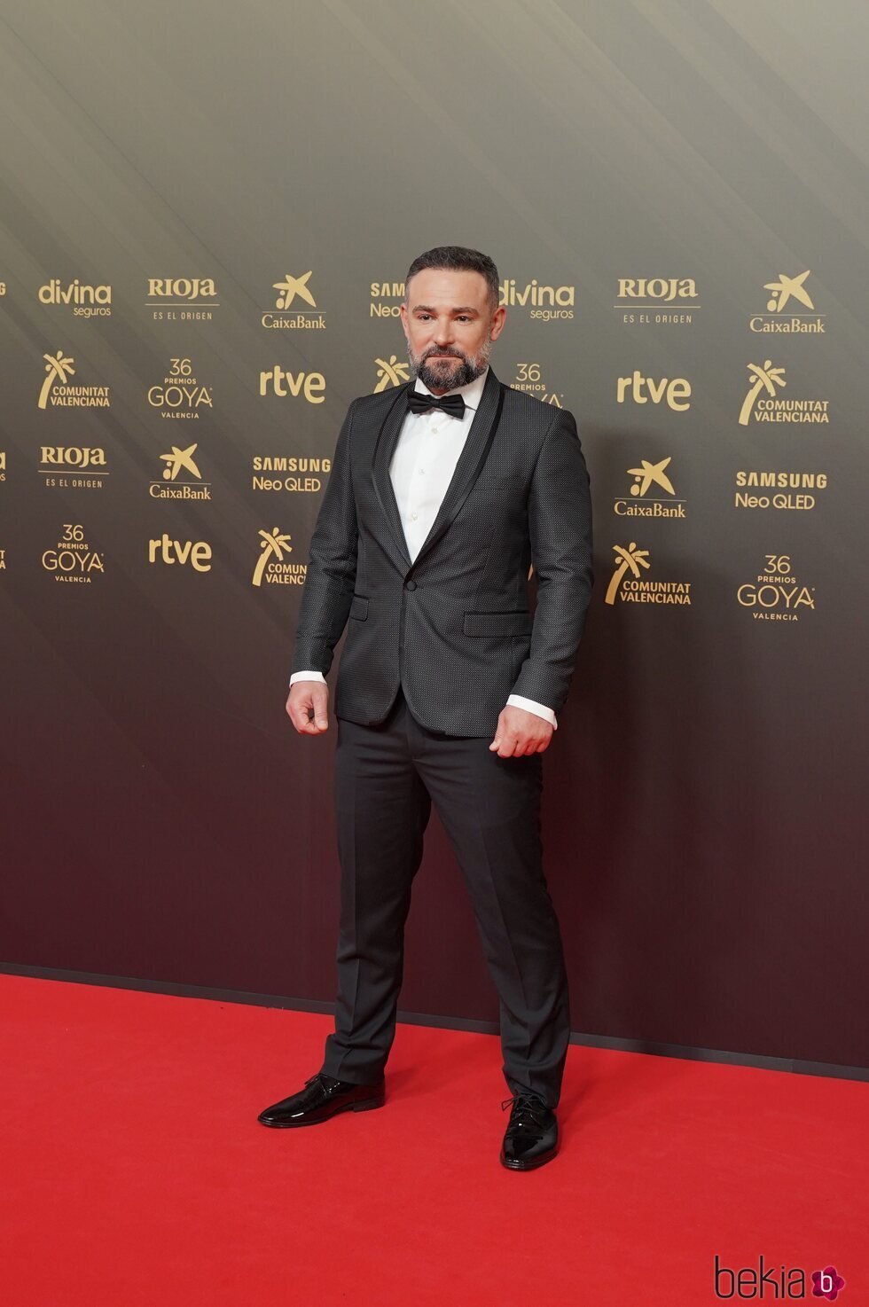 Urko Olazabal en la alfombra roja de los Premios Goya 2022