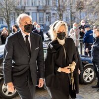 Lorenzo y Astrid de Bélgica en el homenaje a los miembros fallecidos de la Familia Real Belga