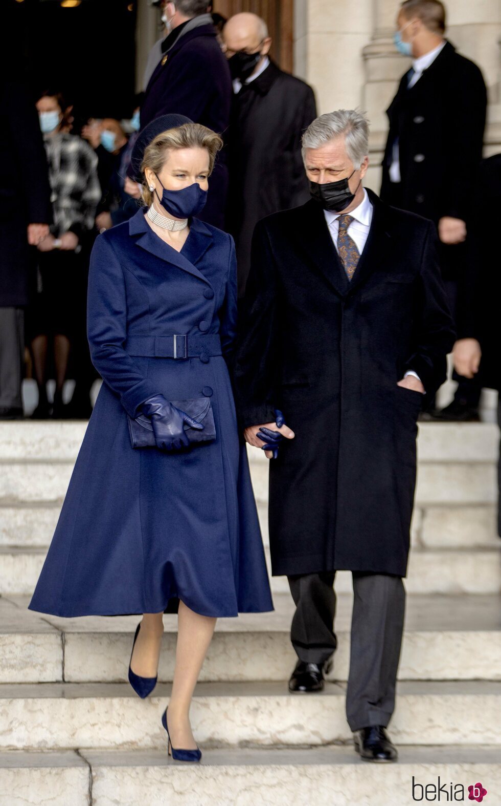 Felipe y Matilde de Bélgica en el homenaje a los miembros fallecidos de la Familia Real Belga