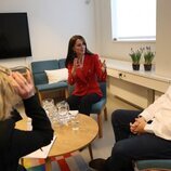 Kate Middleton durante su reunión en la Universidad de Copenhague en su viaje oficial a Dinamarca