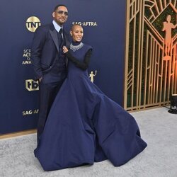 Will Smith y Jada Pinkett Smith en la alfombra roja de los SAG 2022