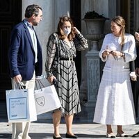 Felipe de Grecia y Nina Flohr antes de su boda con Alexia de Grecia y Nicolás de Grecia