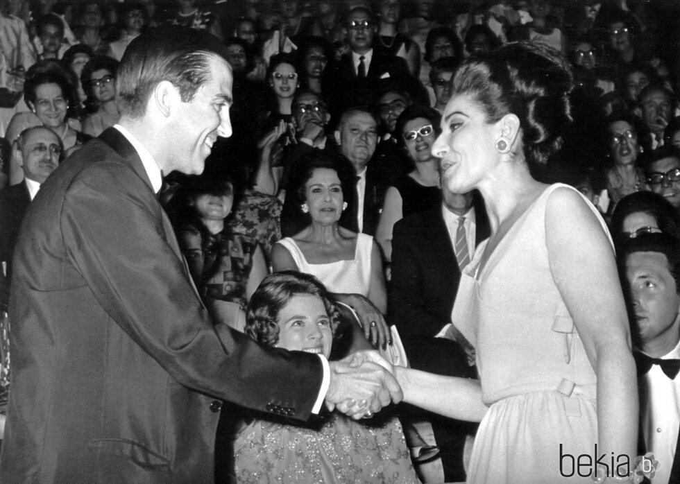 Constantino de Grecia y Maria Callas