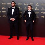 Antonio Orozco y su hijo Jan en los Premios Goya 2022