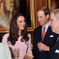 Constantino de Grecia y el Príncipe Guillermo y Kate Middleton en el almuerzo por el Jubileo de Diamante de la Reina Isabel