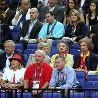 Constantino y Ana María de Grecia, Irene de Grecia, la Reina Sofía, los Reyes Felipe y Letizia, Alberto de Mónaco y Federico de Dinamarca en Londres 2012