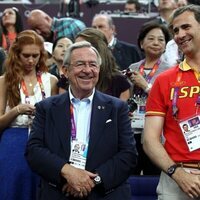 Constantino de Grecia y el Rey Felipe en Londres 2012