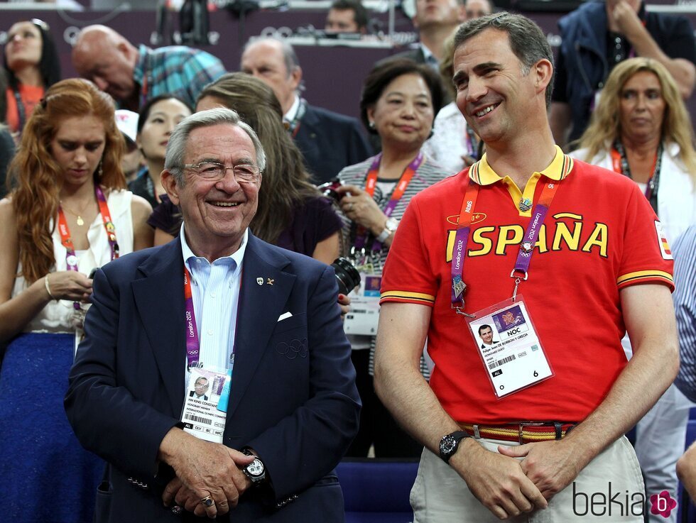 Constantino de Grecia y el Rey Felipe en Londres 2012