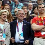 Constantino y Ana María de Grecia y el Rey Felipe en Londres 2012