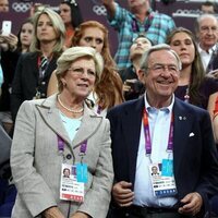 Constantino y Ana María de Grecia y el Rey Felipe en Londres 2012