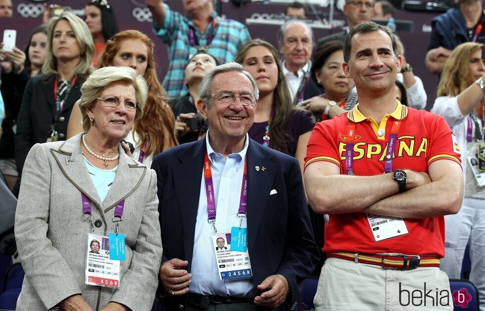 Constantino y Ana María de Grecia y el Rey Felipe en Londres 2012