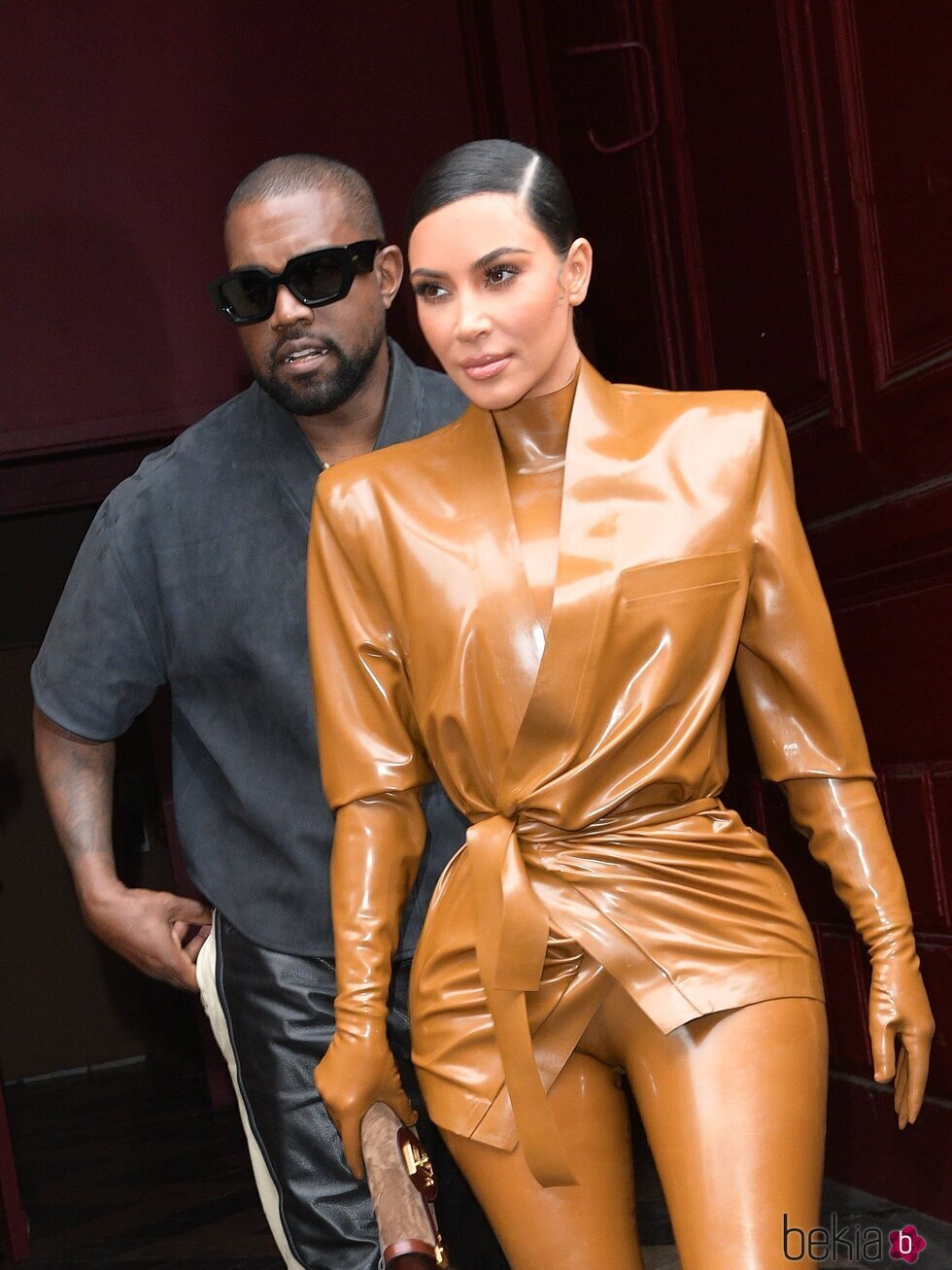 Kim Kardashian y Kanye West juntos en París en 2020