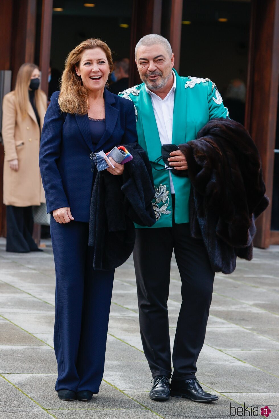 Sara Baras y Antonio Canales en el acto de entrega de medallas de las Bellas Artes 2022