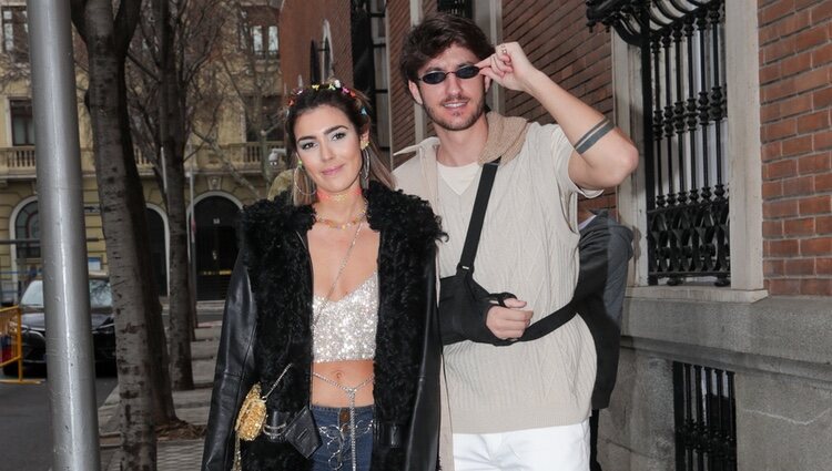 Anna Ferrer y su novio, Iván Martín, en la fiesta de cumpleaños de la influencer