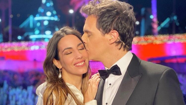 Almudena Cid y Christian Gálvez en la Nochevieja de 2020