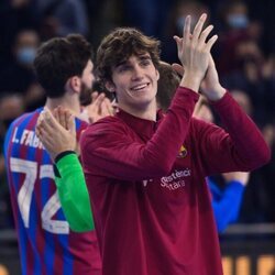 Pablo Urdangarin tras jugar un partido en el 50º aniversario del FC Barcelona de balonmano