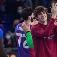 Pablo Urdangarin tras jugar un partido en el 50º aniversario del FC Barcelona de balonmano