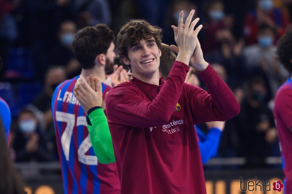 Pablo Urdangarin tras jugar un partido en el 50º aniversario del FC Barcelona de balonmano