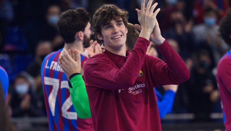 Pablo Urdangarin tras jugar un partido en el 50º aniversario del FC Barcelona de balonmano