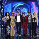 Los cinco finalistas de 'TCMS 9' caracterizados en la gran final