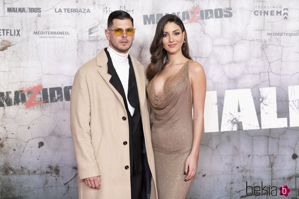 Alejandro Nieto y Tania en la premiere de 'Malnazidos'